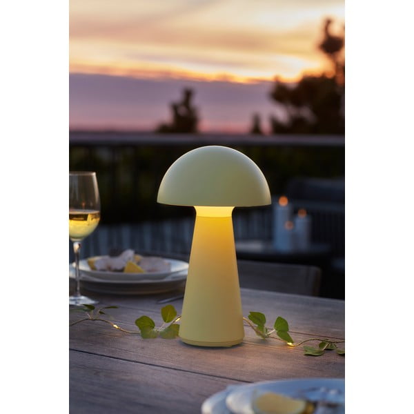 Rumena LED namizna svetilka z daljinskim upravljalnikom (višina 28 cm) Sam – Sirius-image-3