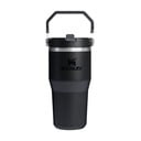 Črna termovka iz nerjavečega jekla 600 ml IceFlow™ Flip Straw 2.0 Tumbler Black – Stanley