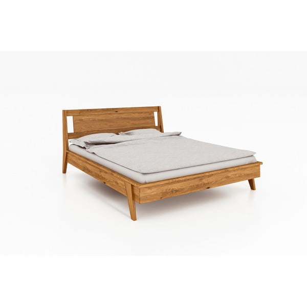 Hrastova zakonska postelja 200x200 cm Retro 2 - The Beds