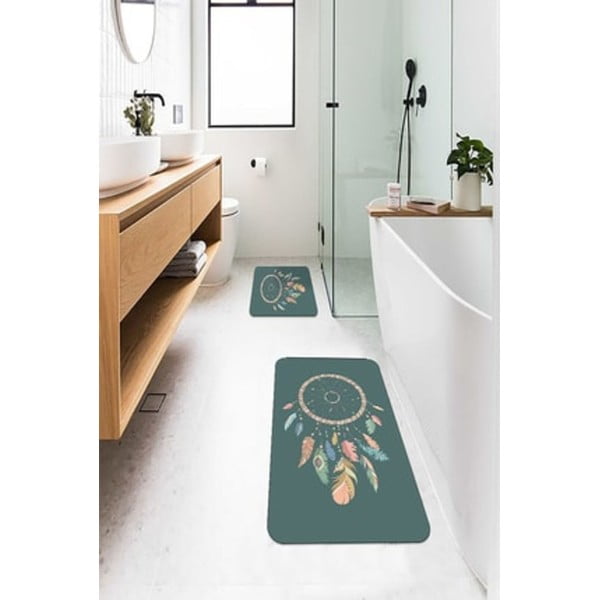 Zelene kopalniške preproge v kompletu 2 ks 60x100 cm – Mila Home-image-1