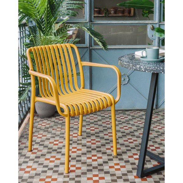 Gorčično rumen vrtni stol Kave Home Isabellini-image-2