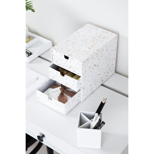 Organizator s 3 predali v zlati in beli barvi Bigso Box of Sweden Ingrid-image-1