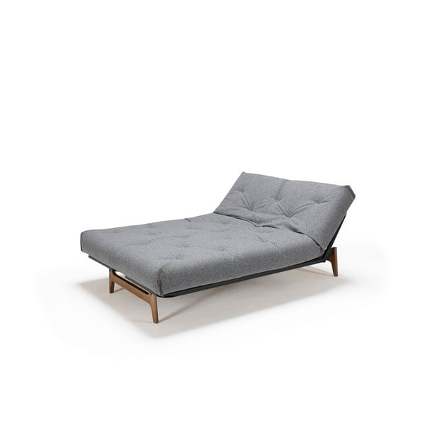 Siva raztegljiva kavč postelja Inovacija Aslak