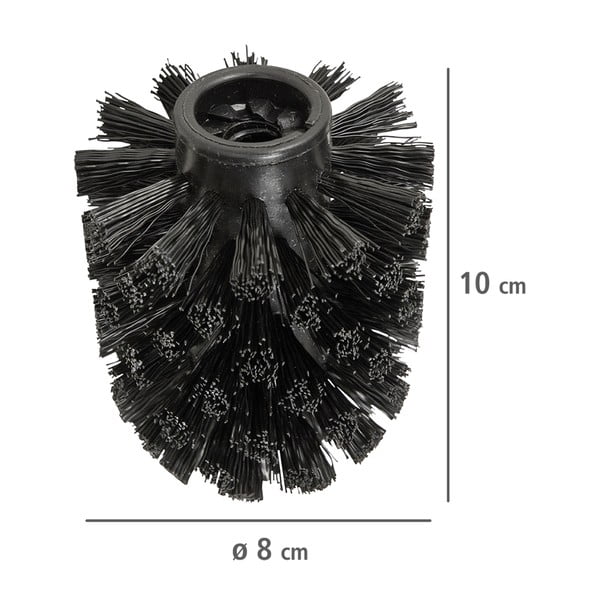 Črne plastične nadomestne glave za WC ščetko v kompletu 10 ks Ø8cm – Wenko-image-3