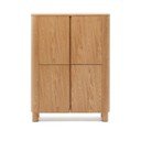 Omarica v jesenovem dekorju v naravni barvi 100x134x40 cm Salaya – Kave Home
