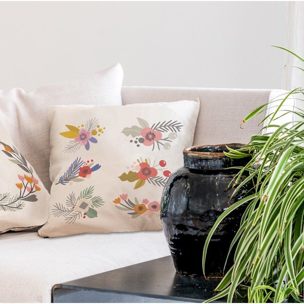 Bombažen okrasni vzglavnik Butter Kings Little Bouquet, 45 x 45 cm-image-1