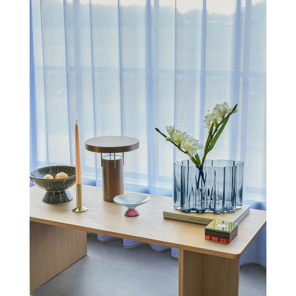 Rdeče-modra steklena skleda za sadje ø 15 cm Bonbon – Hübsch-image-4