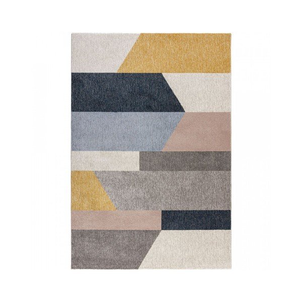 Siva in rumena preproga Flair Rugs Barrio, 120 x 170 cm