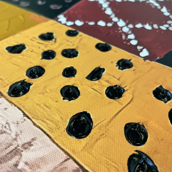 Slika z ročno naslikanimi elementi 70x100 cm Mae – Styler-image-3