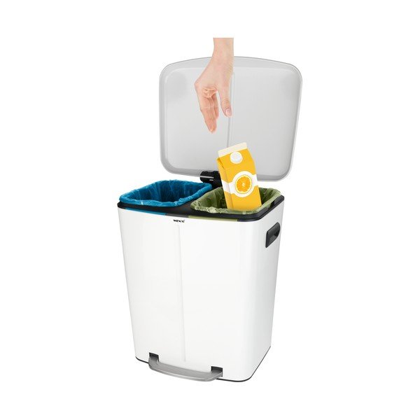 Koš za ločevanje odpadkov s pedalom Wenko, 2x 20 l-image-1