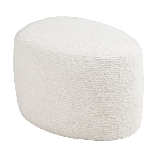 Kremno bel tabure iz šenilje Hilo – House Nordic