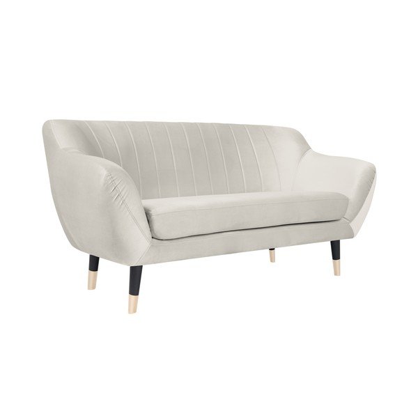 Krem kavč s črnimi nogami Mazzini Sofas Benito, 158 cm-image-2