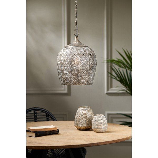 Siva viseča svetilka Kadiri – Light & Living-image-1
