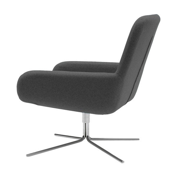 Antracitno siv vrtljiv stol Softline Coco-image-4