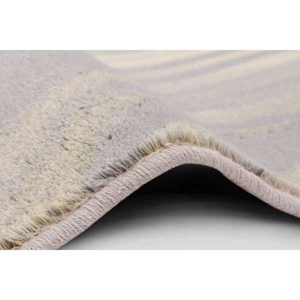 Siva/kremno bela volnena preproga 160x240 cm Plants – Agnella-image-2