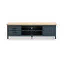 Temno modra TV omarica iz masivnega bora 158x47 cm Miranda – Marckeric