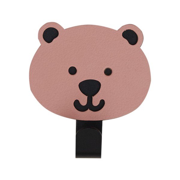 Rožnat jeklen obešalnik z namestitvijo brez vrtanja Bear Nupo – LIND DNA