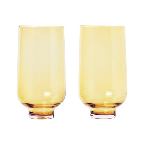 Komplet 2 rumenih kozarcev Blomus Flow, 400 ml-image-2