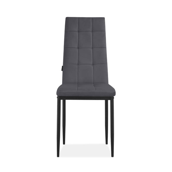 Antracitno sivi žametni jedilni stoli v kompletu 2 ks Becca – Støraa-image-2