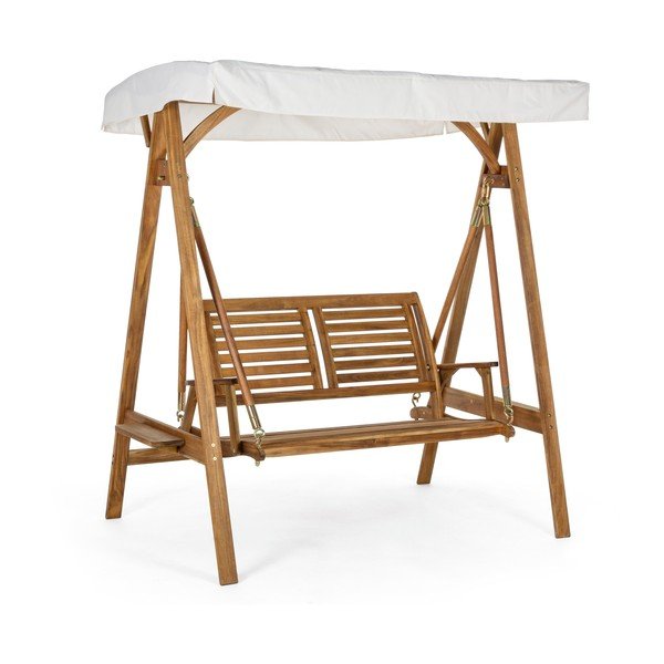 Vrtna gugalnica iz masivnega lesa v naravni barvi Noemi – Bizzotto-image-2