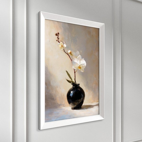 Tiskana slika z okvirjem 56x75 cm White Orchid – Styler-image-4