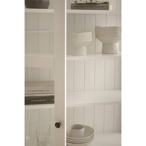 Bela vitrina iz MDF plošč 98x193x34 cm Wilma – Ellos Home-image-1