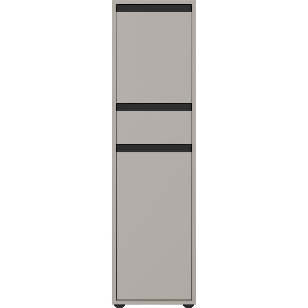 Siva visoka in ozka kopalniška omarica 33x121 cm Lemont