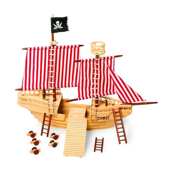 Lesena piratska igrača ladja Legler Pirate