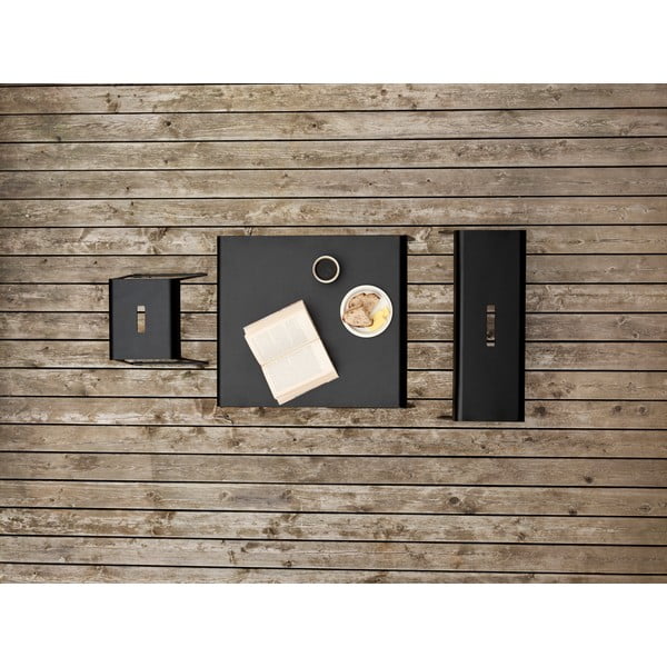 Črna kovinska omarica za čevlje s klopjo A-Bench – Zone-image-4