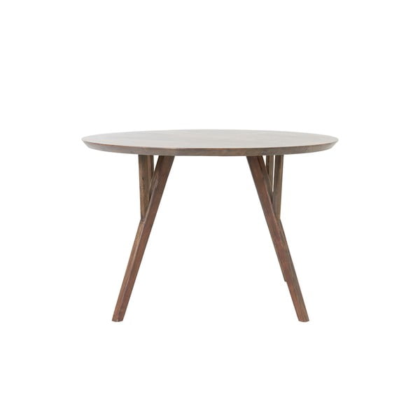 Rjava okrogla jedilna miza z mizno ploščo iz akacije ø 120 cm Quenza – Light & Living-image-4