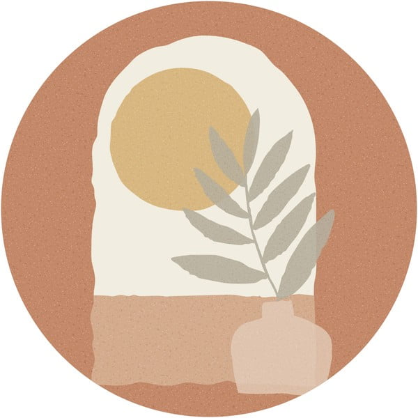 Stenska nalepka 120x120 cm Sunrise and Olive Branch - Ambiance-image-2