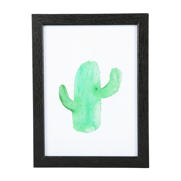 Plakat v črnem okvirju PT LIVING Kaktus, 13 x 18 cm