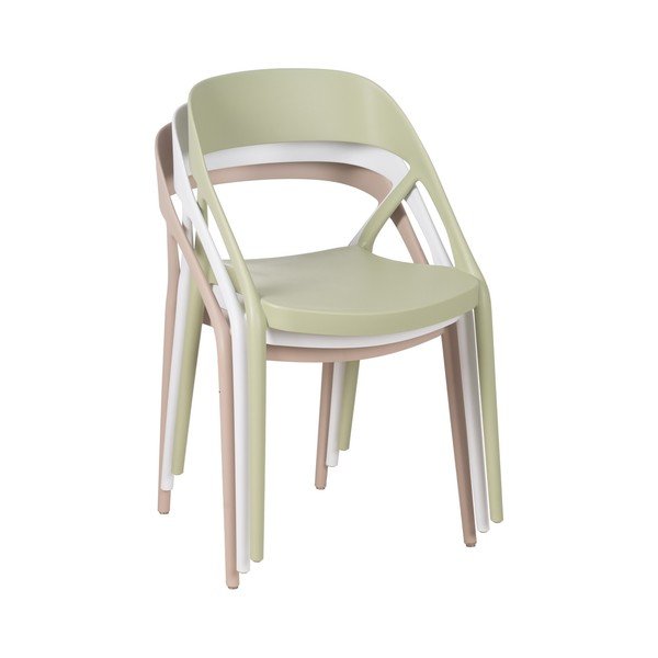 Beli plastični jedilni stoli v kompletu 2 ks – Ixia-image-3