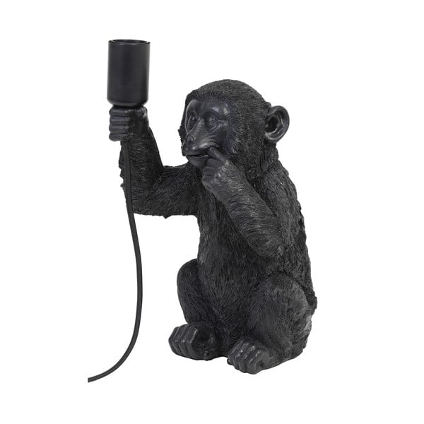 Črna namizna svetilka (višina 34 cm) Monkey - Light & Living-image-3
