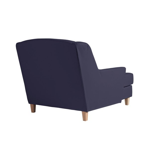 Max Winzer Judith temno modra imitacija usnja, lounge stol-image-4