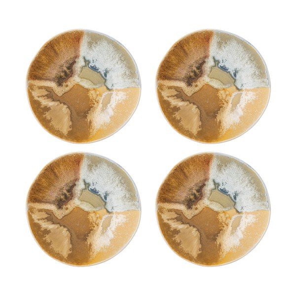 Kremno bele skledice v kompletu 4 ks iz kamenine 625 ml Lacey – Bloomingville-image-2