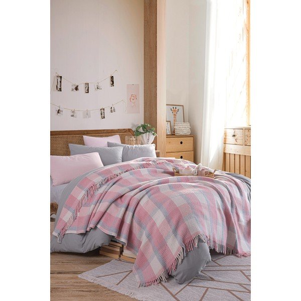 Rožnato pregrinjalo 180x220 cm Warm Soft – Mijolnir-image-3