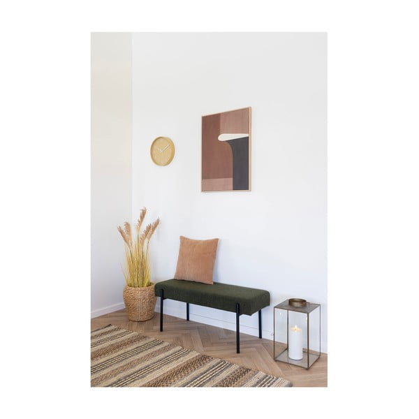 Temno zelena klop iz tkanine bouclé Swindon – House Nordic-image-4