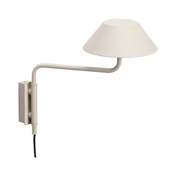 Bež kovinska LED zatemnitvena stenska svetilka z vtikačem ø 30 cm Cover – Hübsch