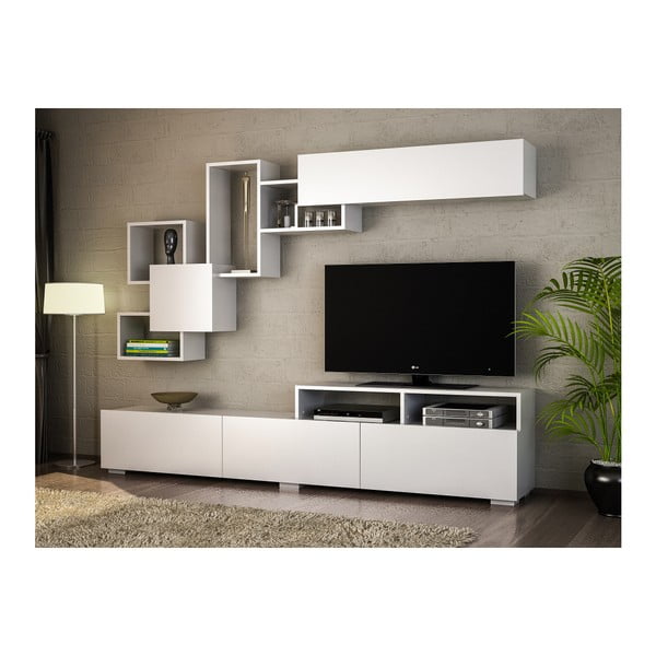 Bel televizijski komplet 210x47 cm Elit - Woody Fashion-image-1