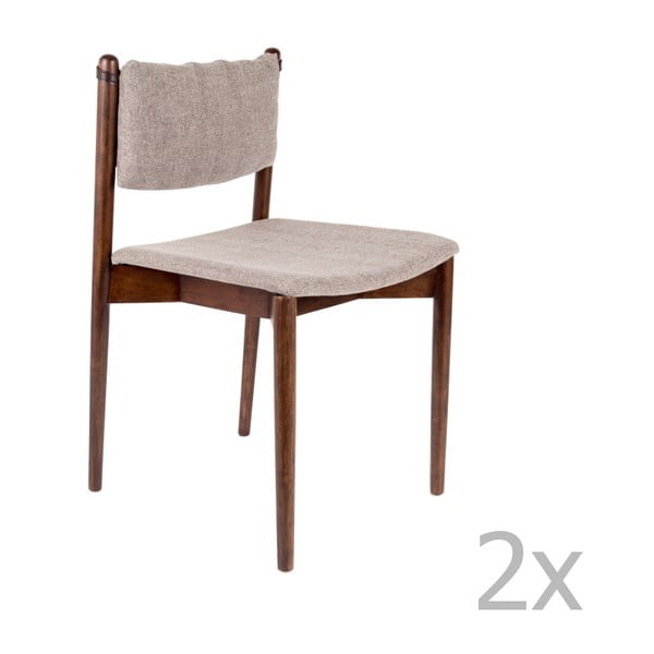 Komplet 2 stolov iz akacijevega lesa Dutchbone Torrance