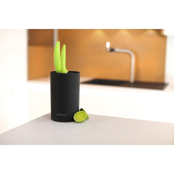 Črn blok za nože Vialli Design Universal-image-2