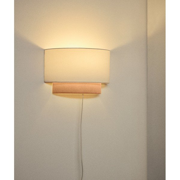 Bež otroška svetilka s tekstilnim senčilom Bianella – Kave Home-image-1
