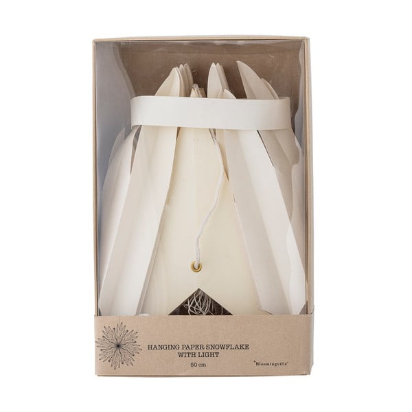 Bela viseča svetlobna dekoracija ø 50 cm Elijas – Bloomingville-image-4