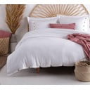 Bela enojna posteljnina iz renforce bombaža 140x200 cm Como Striped – Mila Home Luxury