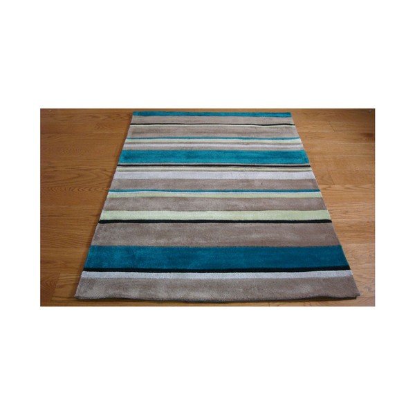 Preproga Široke črte Teal, 120x170 cm-image-2