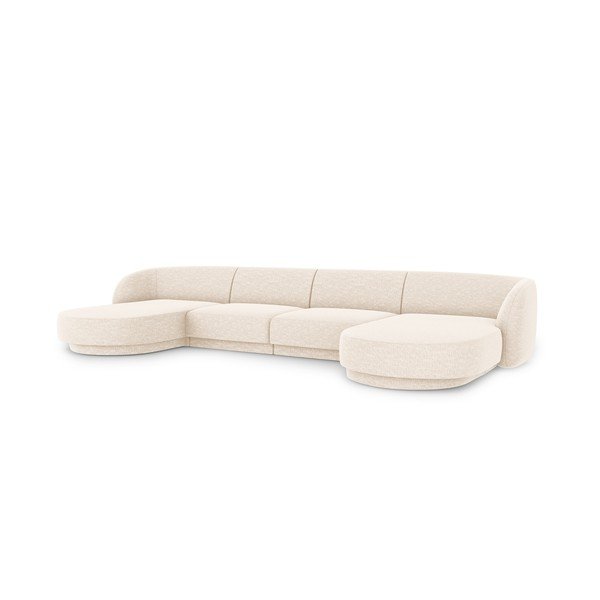 Kremno bela kotna zofa Miley - Micadoni Home-image-3
