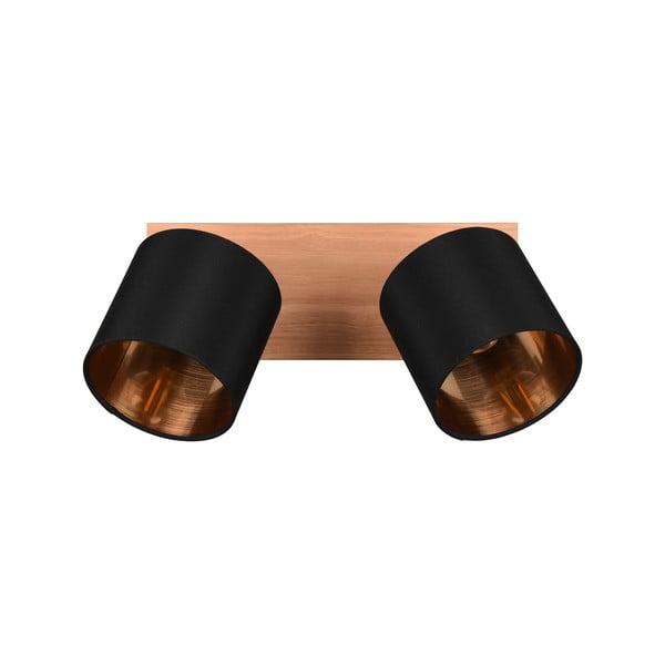 Črno/naravno točkovno svetilo ø 12 cm Tommy – Reality