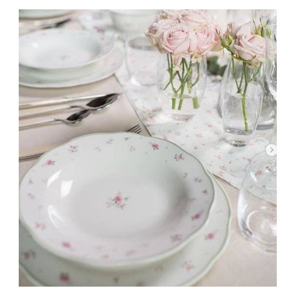 Bel porcelanski pladenj Brandani Nonna Rosa-image-2