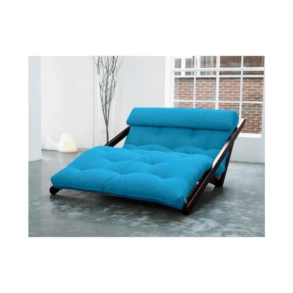 Lounge stol Karup Figo, Wenge/Horizon Blue, 120 cm-image-1